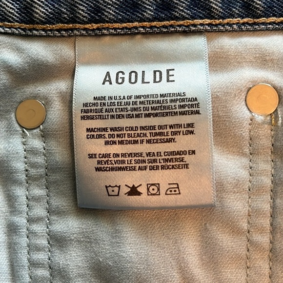 Agolde 90’s Mid Rise Straight Size 25 - Picture 11 of 16